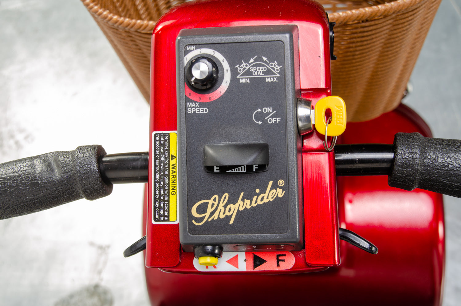 Roma Shoprider Soverign 4mph Midi Size Mobility Scooter Red