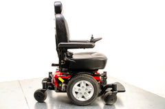 Pride Jazzy J600ES Used Electric Wheelchair Powerchair Indoor Outdoor Suspension Red