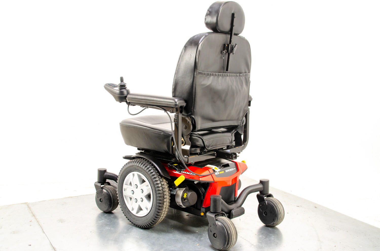 Pride Jazzy J600ES Used Electric Wheelchair Powerchair Indoor Outdoor Suspension Red
