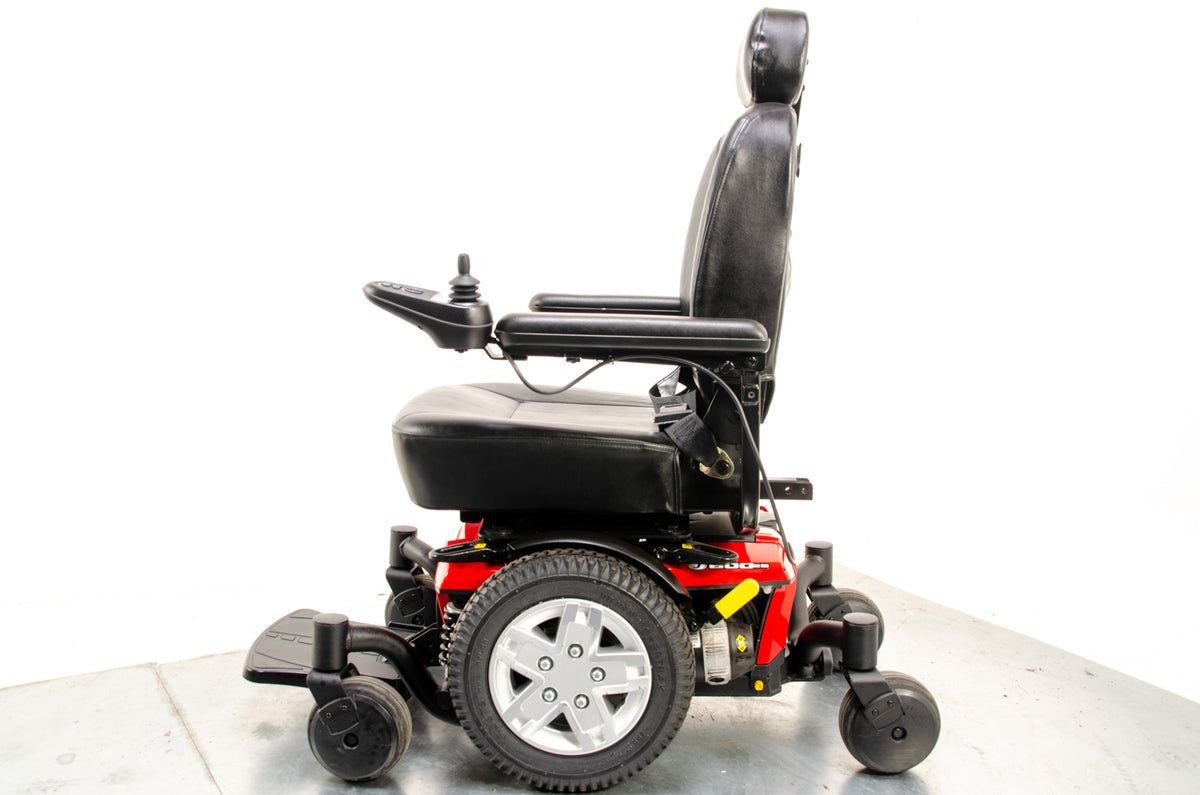 Pride Jazzy 600 ES Used Electric Wheelchair Powerchair Indoor Outdoor Suspension Red