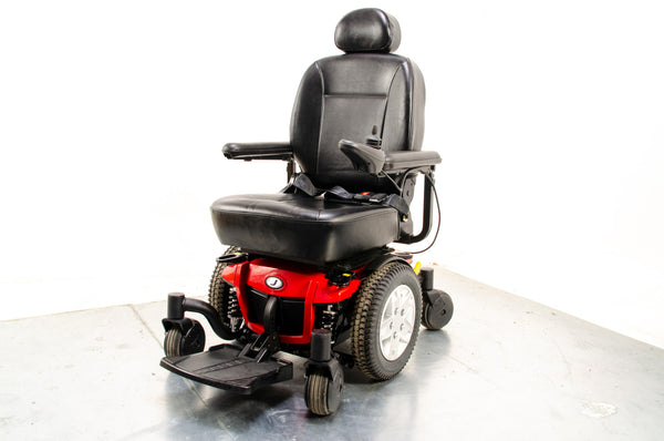 Pride Jazzy 600 ES Used Electric Wheelchair Powerchair Indoor Outdoor Suspension Red