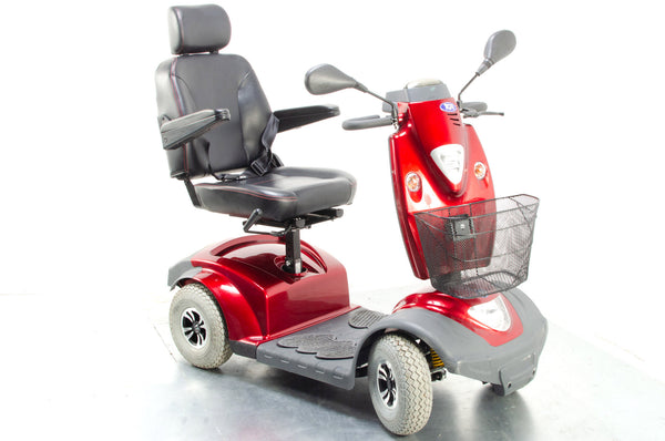 2015 TGA Mystere Electric Mobility Scooter 8mph Mid Size Comfort Red