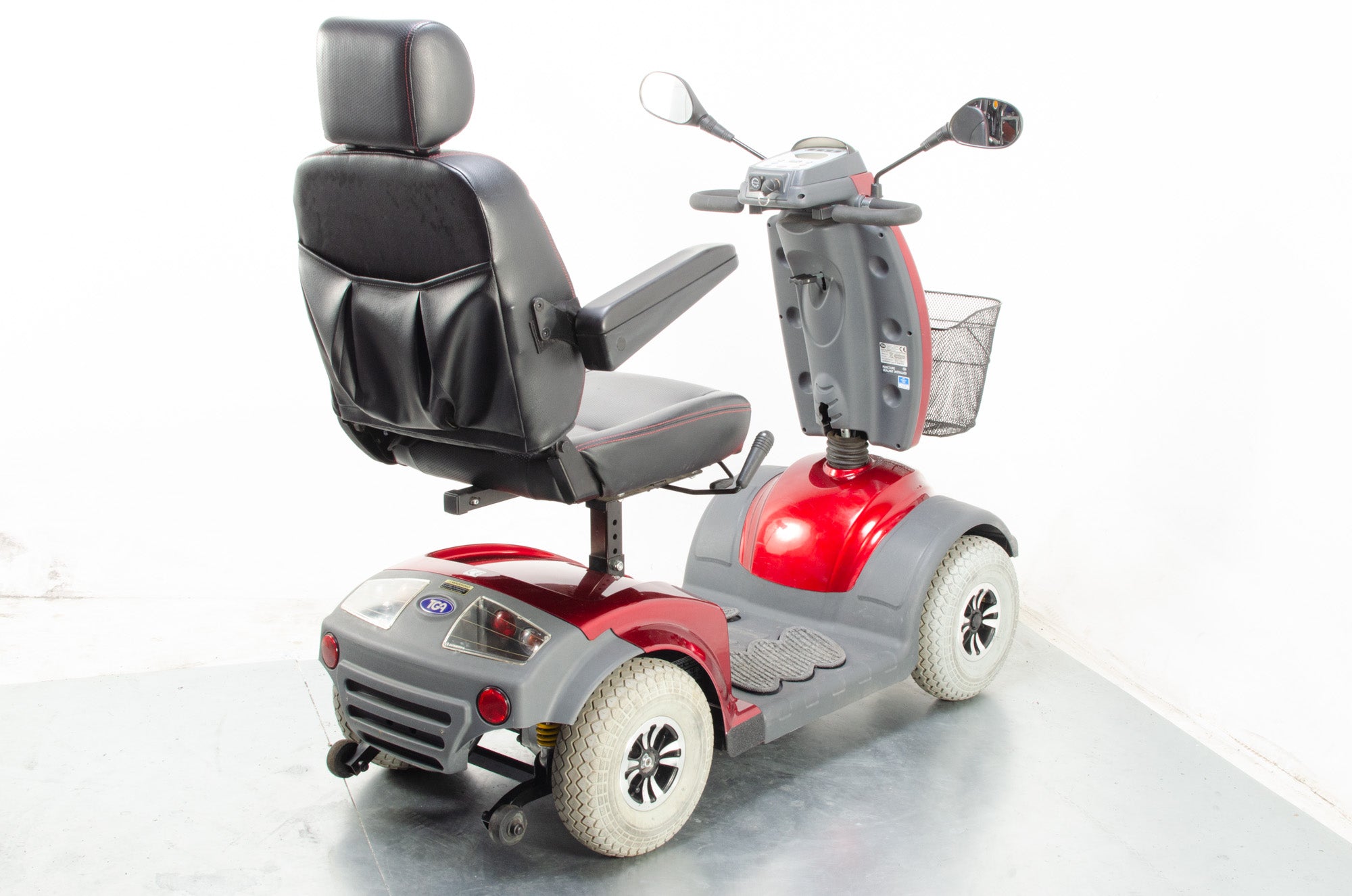 2015 TGA Mystere Electric Mobility Scooter 8mph Mid Size Comfort Red