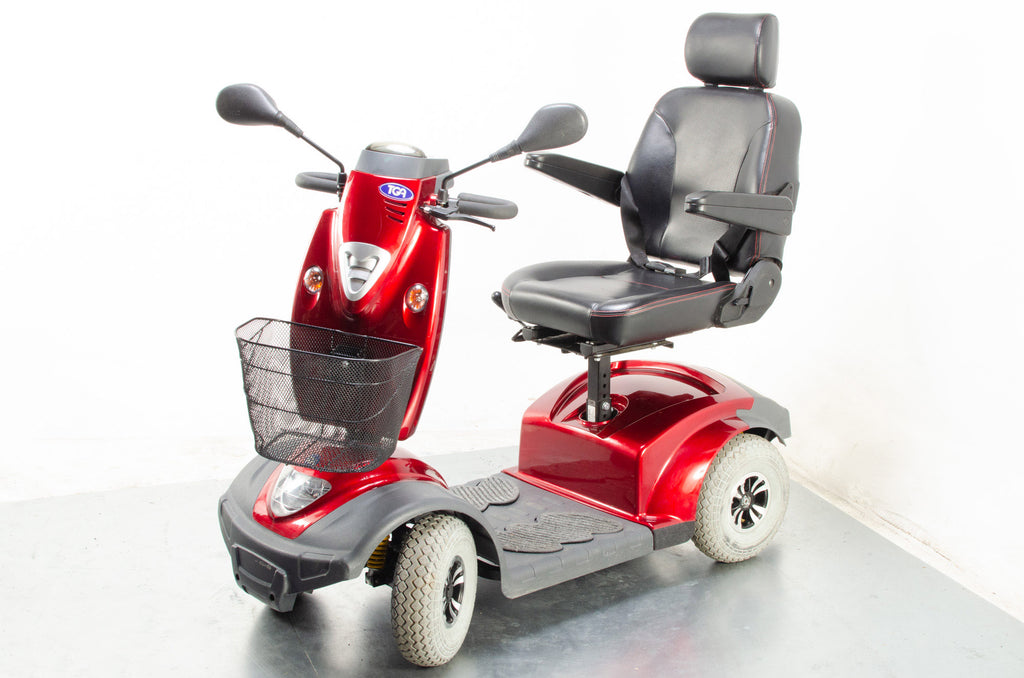 2015 TGA Mystere Electric Mobility Scooter 8mph Mid Size Comfort Red
