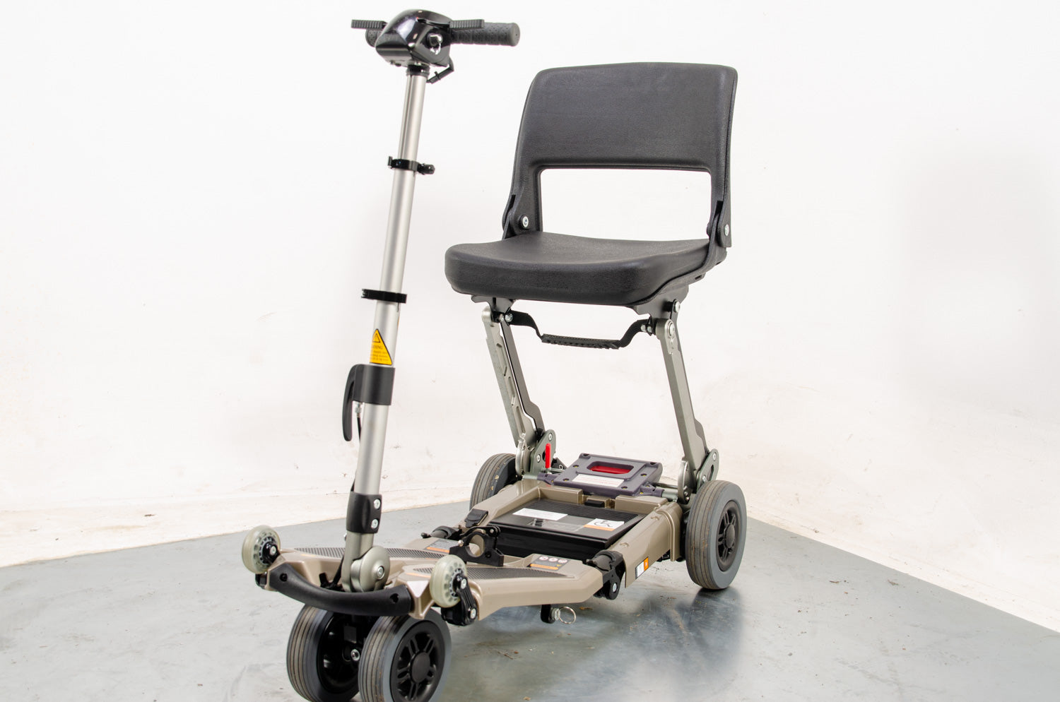 Freerider Luggie Used Mobility Scooter Foilding Transportable Lightweight Lithium Travel Gold