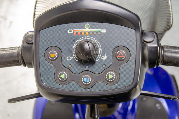 Invacare Leo Used Mobility Scooter Pavement Comfy Pneumatic Tyres Blue 13632