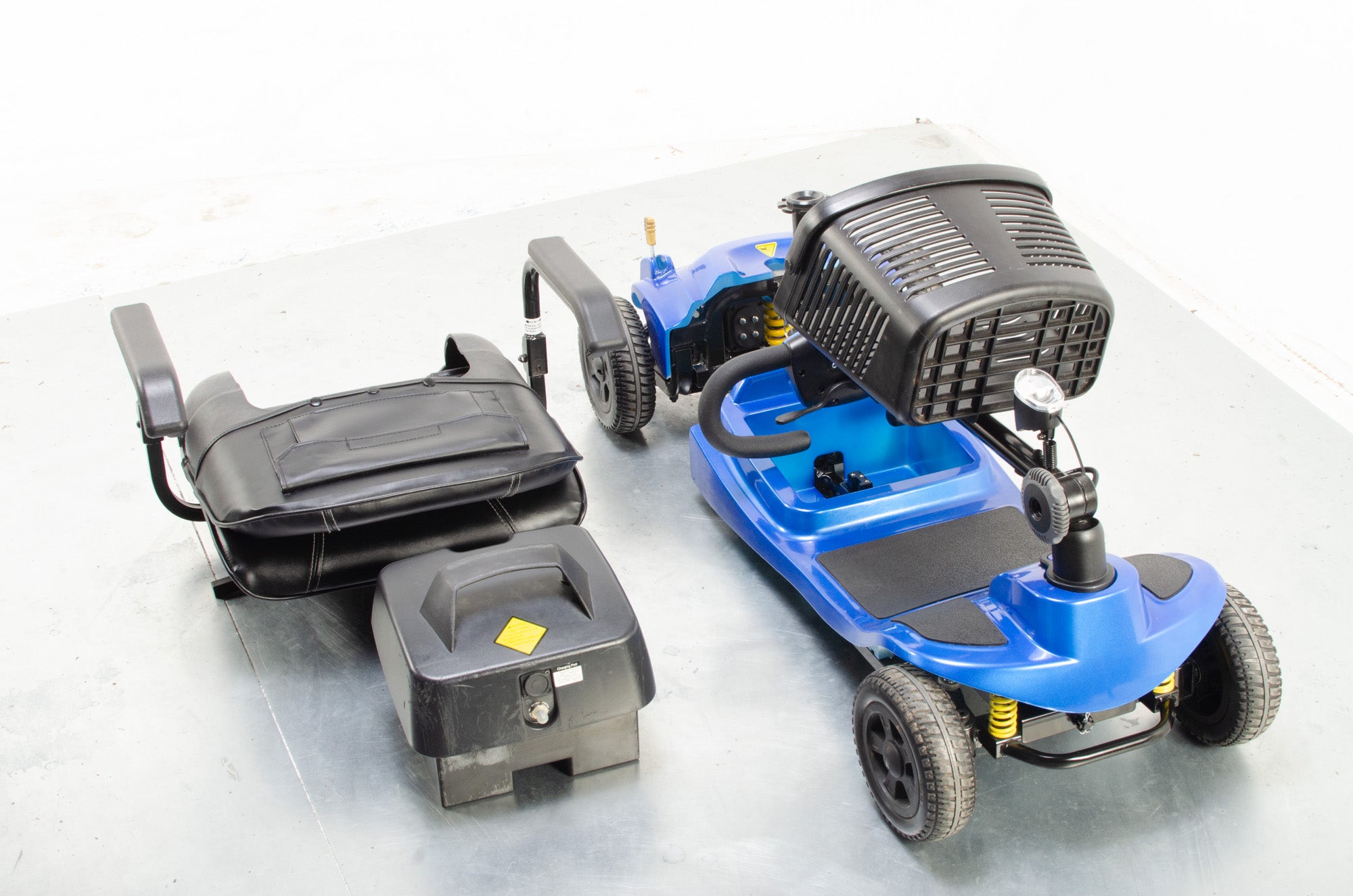 2018 One Rehab Liberty Vogue 4mph Mobility Boot Scooter with Suspension in Blue Secondary image