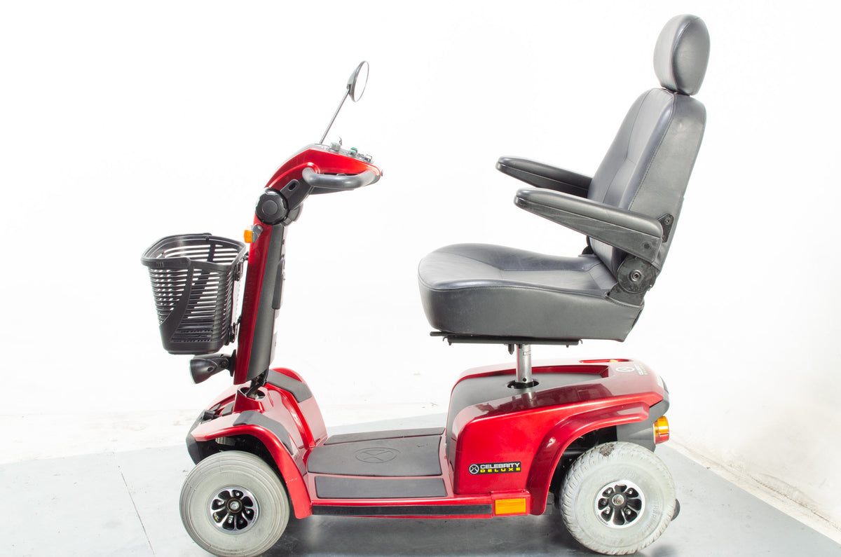 Pride Celebrity X Deluxe Used Electric Mobility Scooter Comfy Pneumatic Suspension Pavement
