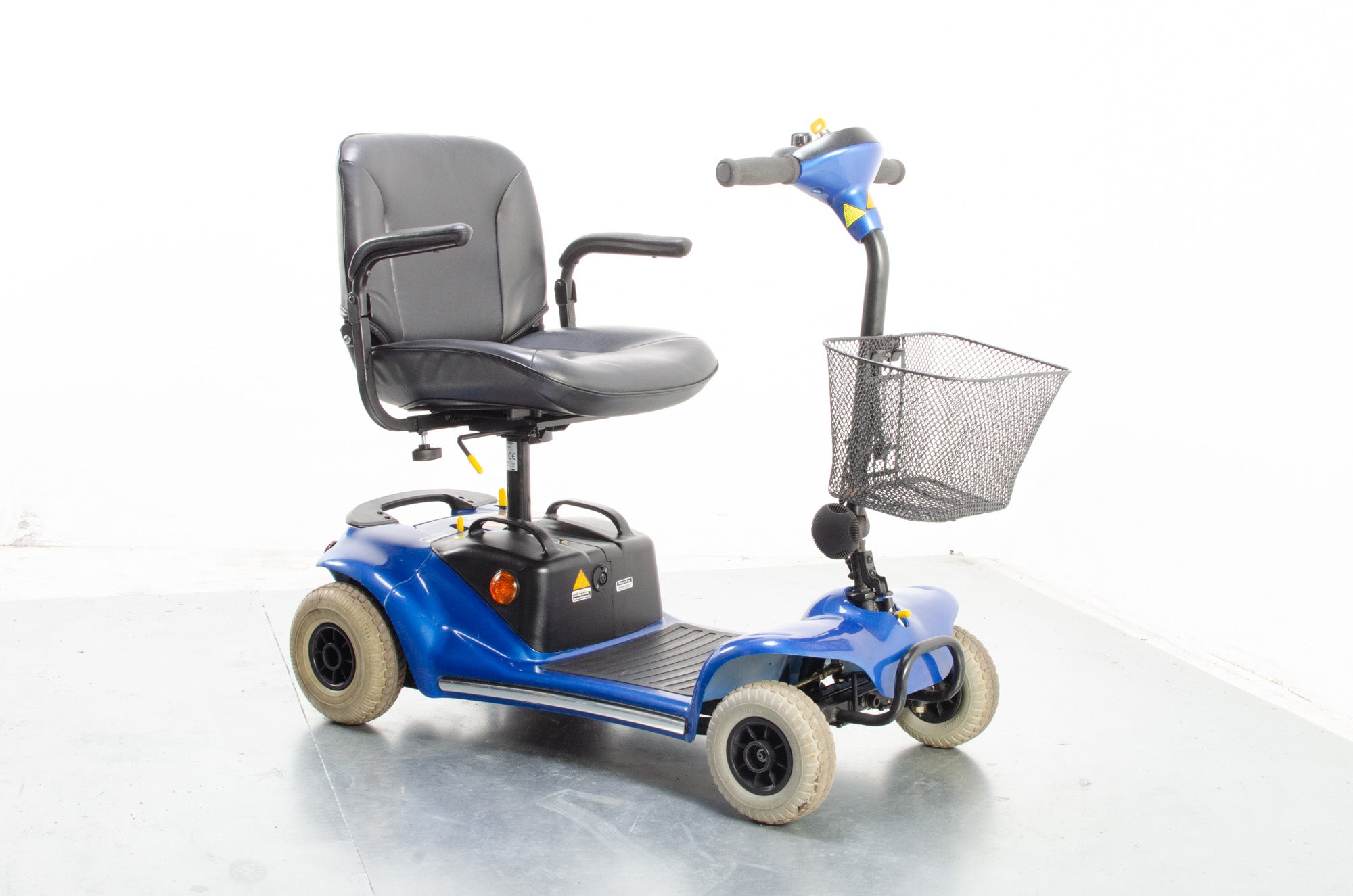 2017 Sunrise Medical Sterling Pearl 4mph Small Electric Mobility Boot Scooter in Blue Secondary image