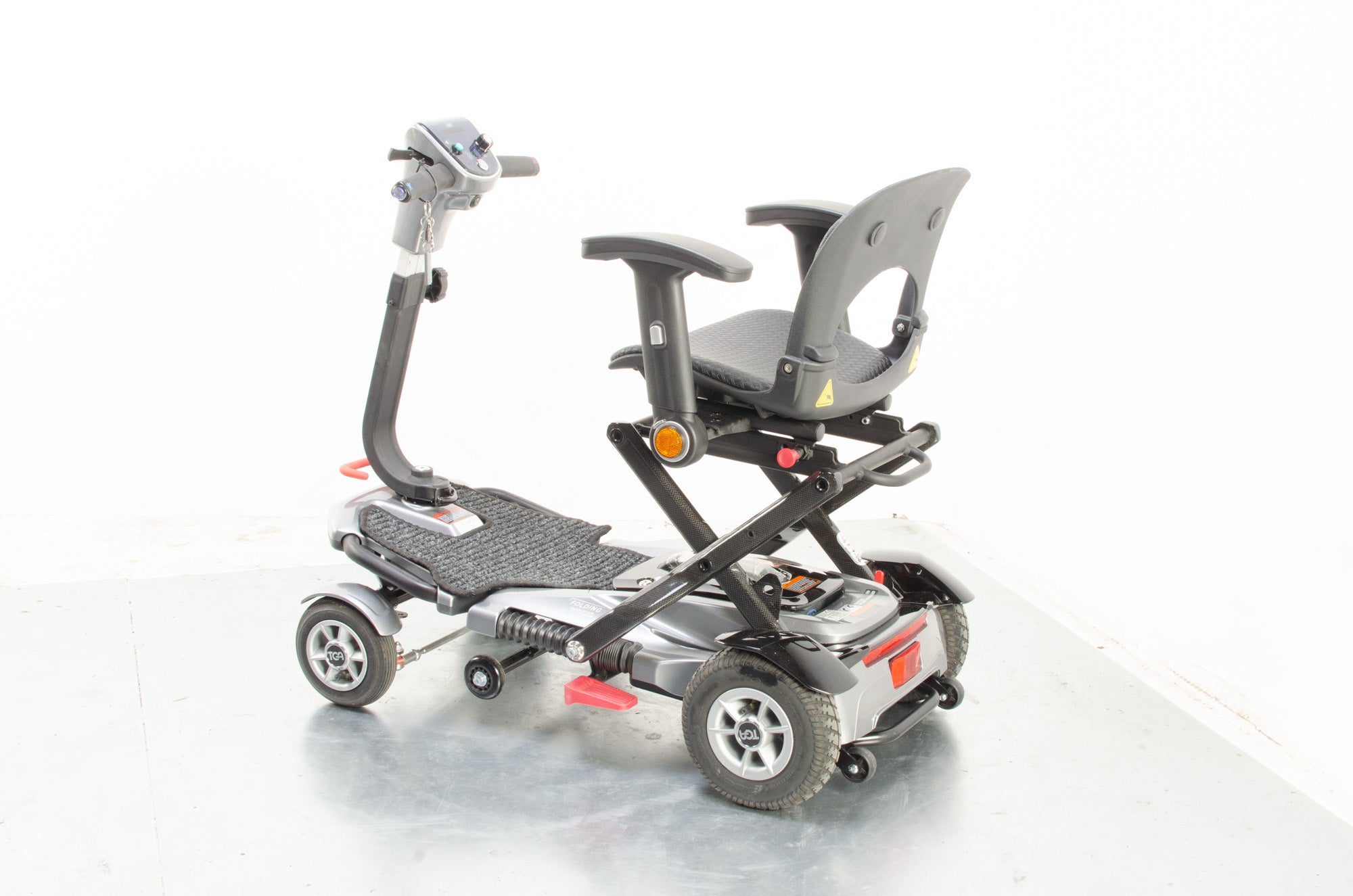 2019 TGA Minimo Autofold Electric Mobility Scooter 4mph Small Folding Grey