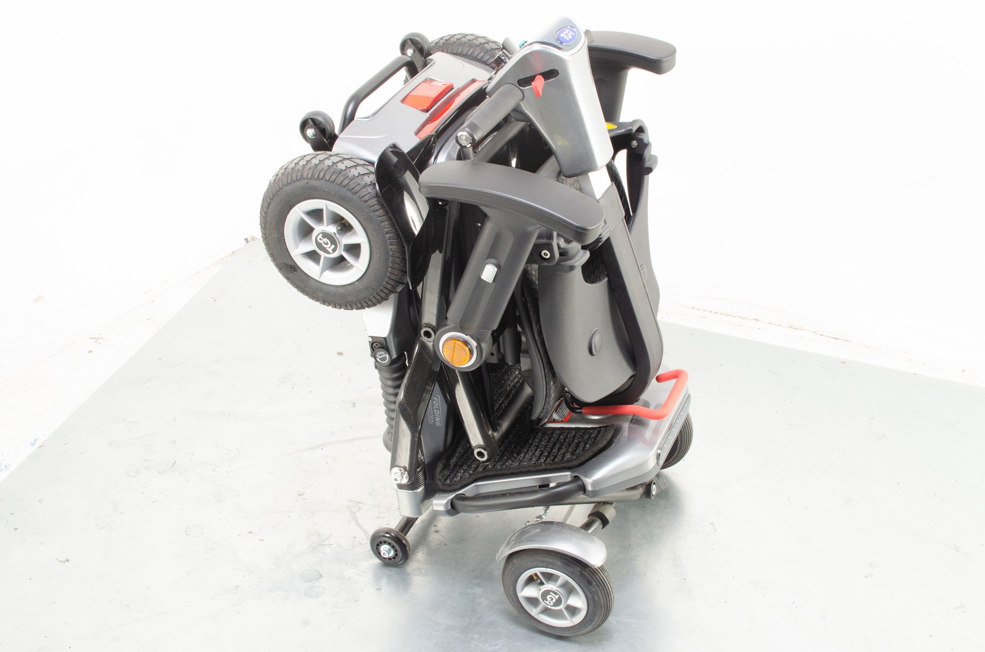 2019 TGA Minimo Autofold Electric Mobility Scooter 4mph Small Folding Grey