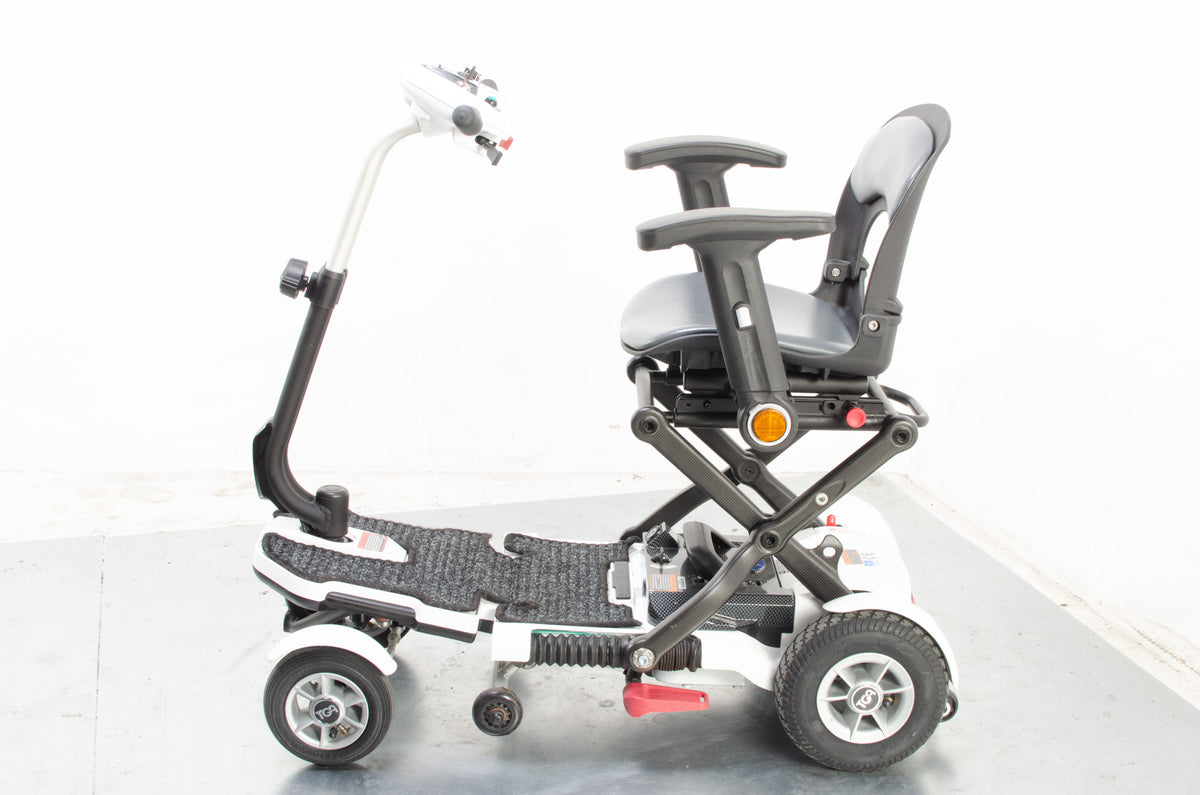 2018 TGA Minimo Plus 4 Compact Folding 4mph Electric Mobility Scooter in White
