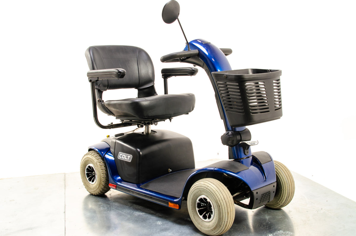 Pride Colt Plus 4mph Mid Size Transportable Mobility Boot Scooter Blue 13621