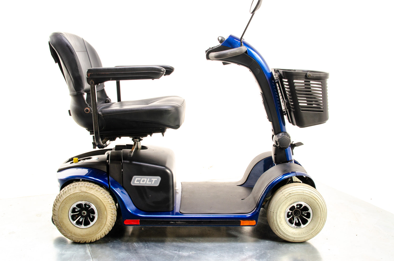 Pride Colt Plus 4mph Mid Size Transportable Mobility Boot Scooter Blue 13621 Secondary image