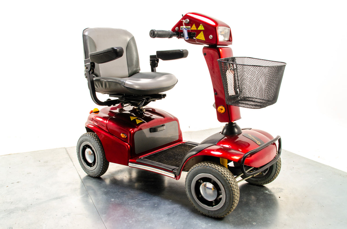 Rascal 388 All-Terrain Used Electric Mobility Scooter 6mph Road Pavement Suspension Red 03687