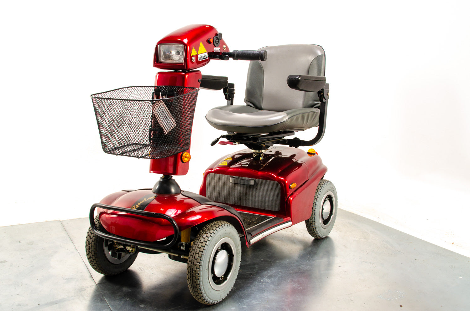 Rascal 388 All-Terrain Used Electric Mobility Scooter 6mph Road Pavement Suspension Red 03687