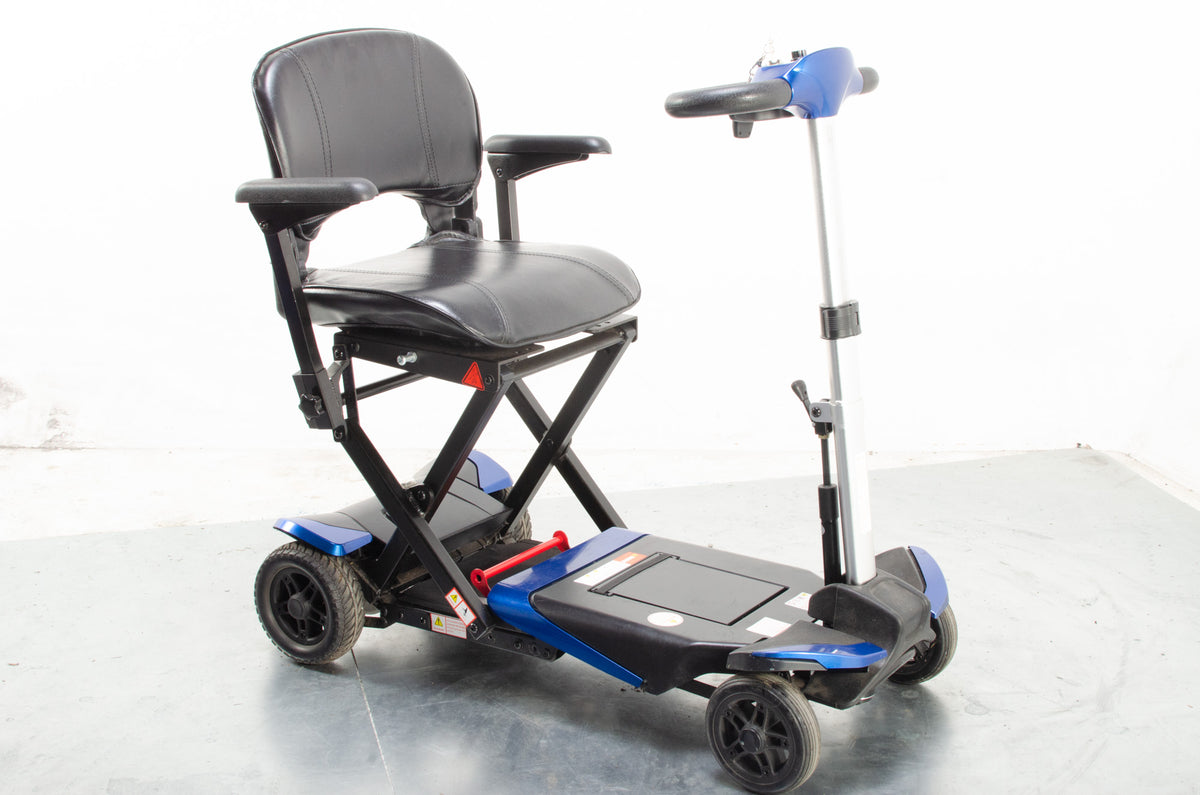 2019 Monarch Smarti 4mph Remote Auto Folding Mobility Scooter Blue