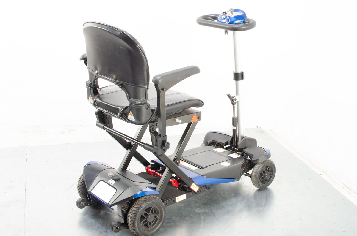 2019 Monarch Smarti 4mph Remote Auto Folding Mobility Scooter Blue