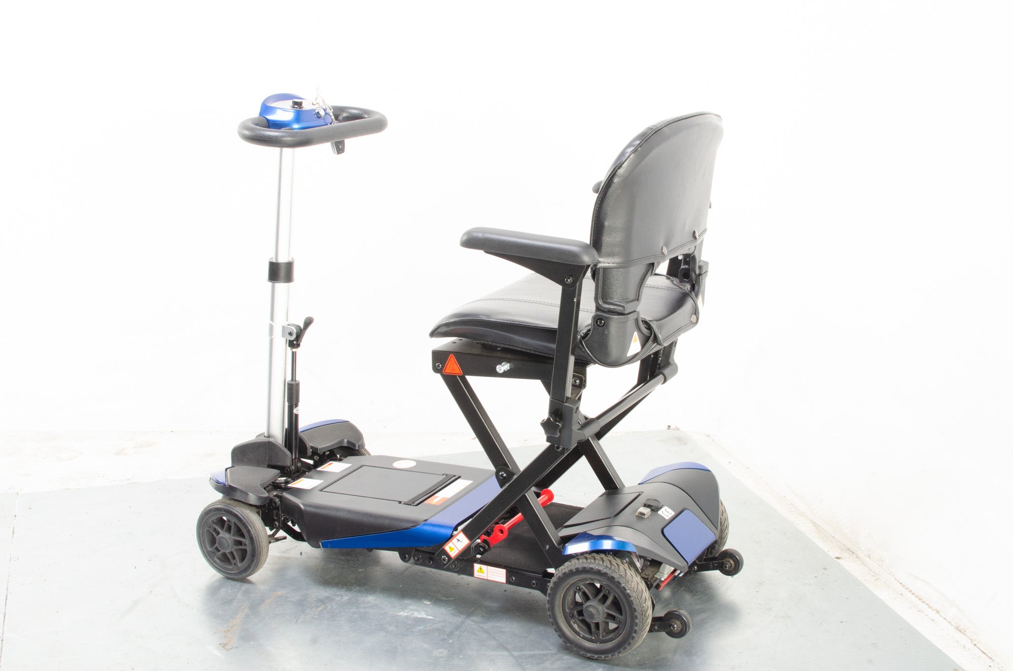 2019 Monarch Smarti 4mph Remote Auto Folding Mobility Scooter Blue