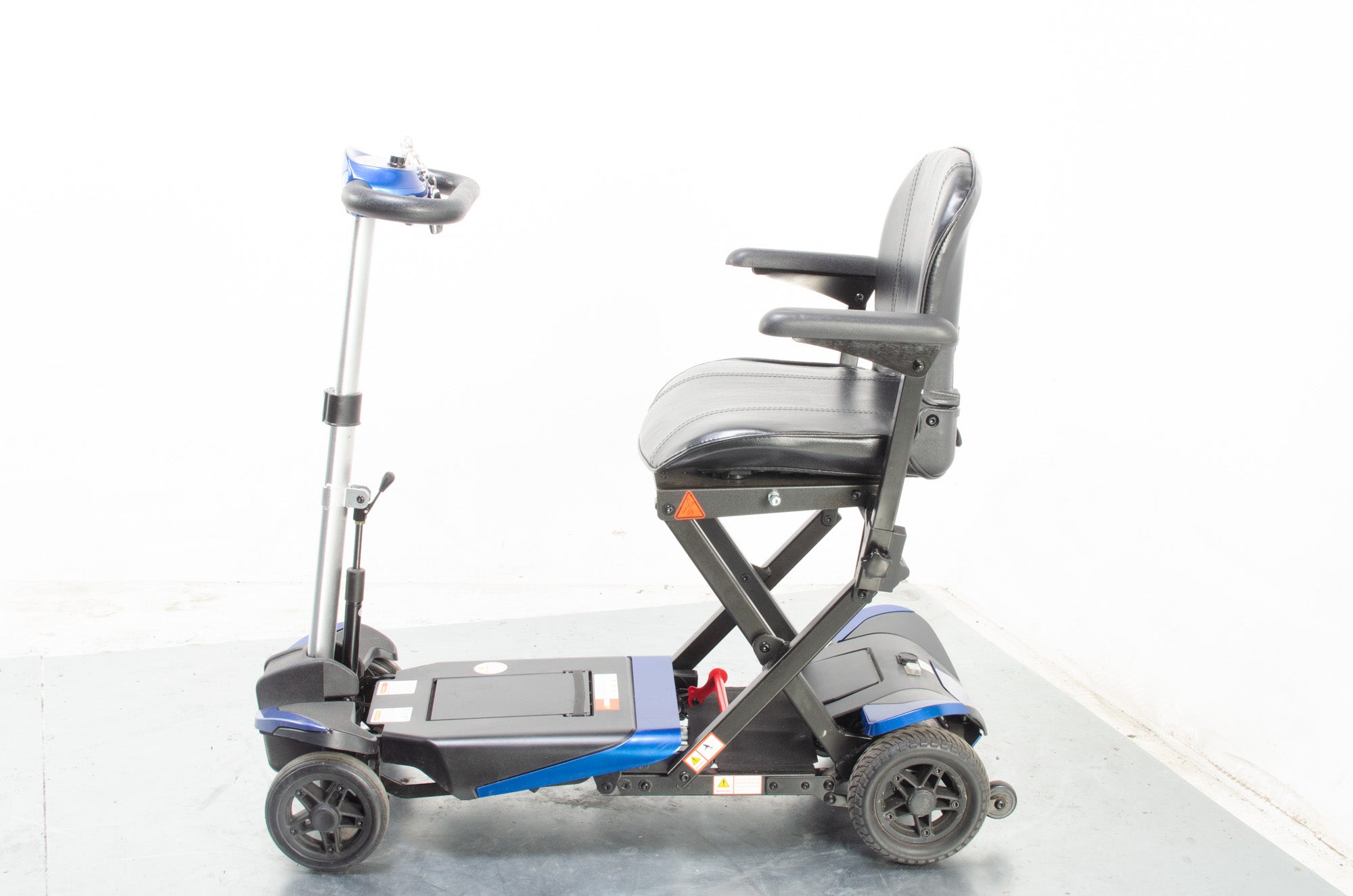 2019 Monarch Smarti 4mph Remote Auto Folding Mobility Scooter Blue