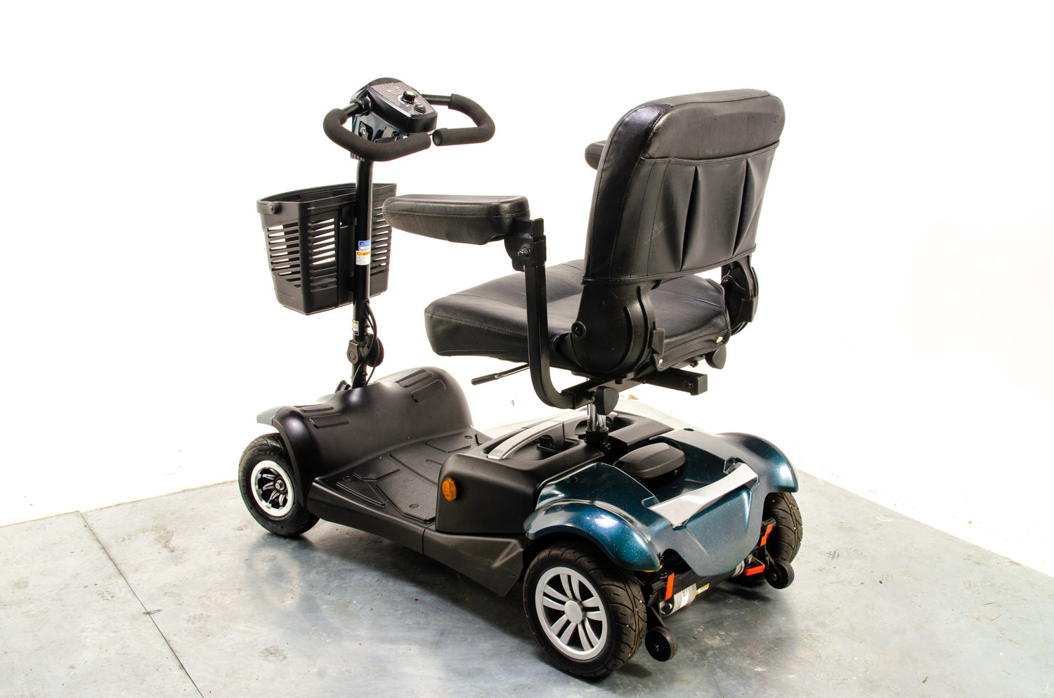 Rascal Vista DX Used Electric Mobility Scooter Transportable Heavy Duty Folding Suspension Oxford Blue