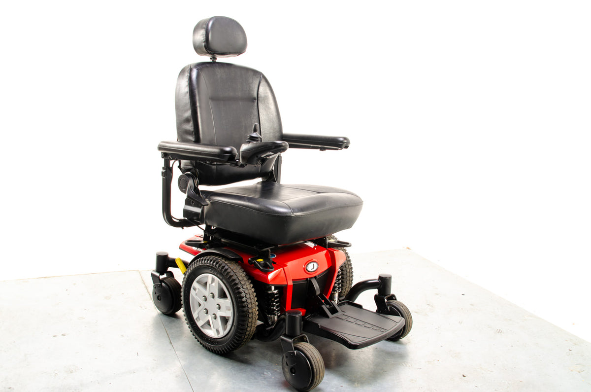 Pride Jazzy J600ES Used Electric Wheelchair Powerchair Indoor Outdoor Suspension Red 13781 Main image