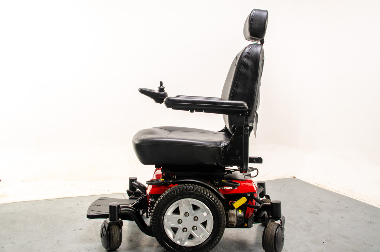 Pride Jazzy J600ES Used Electric Wheelchair Powerchair Indoor Outdoor Suspension Red 13781