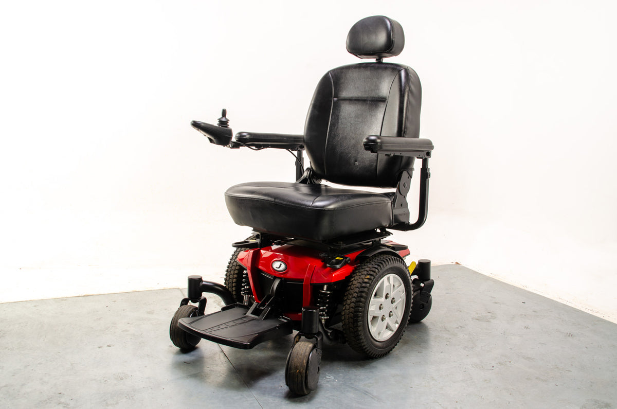 Pride Jazzy J600ES Used Electric Wheelchair Powerchair Indoor Outdoor Suspension Red 13781