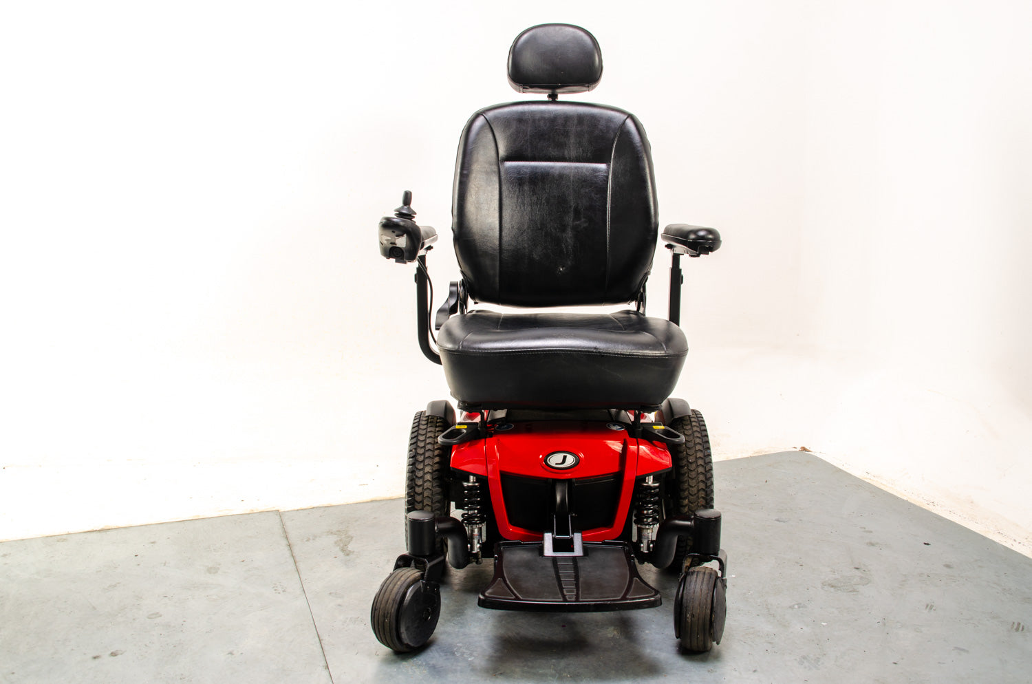 Pride Jazzy J600ES Used Electric Wheelchair Powerchair Indoor Outdoor Suspension Red 13781