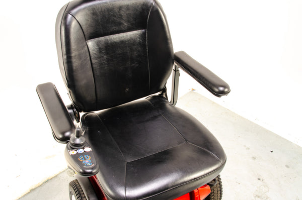 Pride Jazzy J600ES Used Electric Wheelchair Powerchair Indoor Outdoor Suspension Red 13781