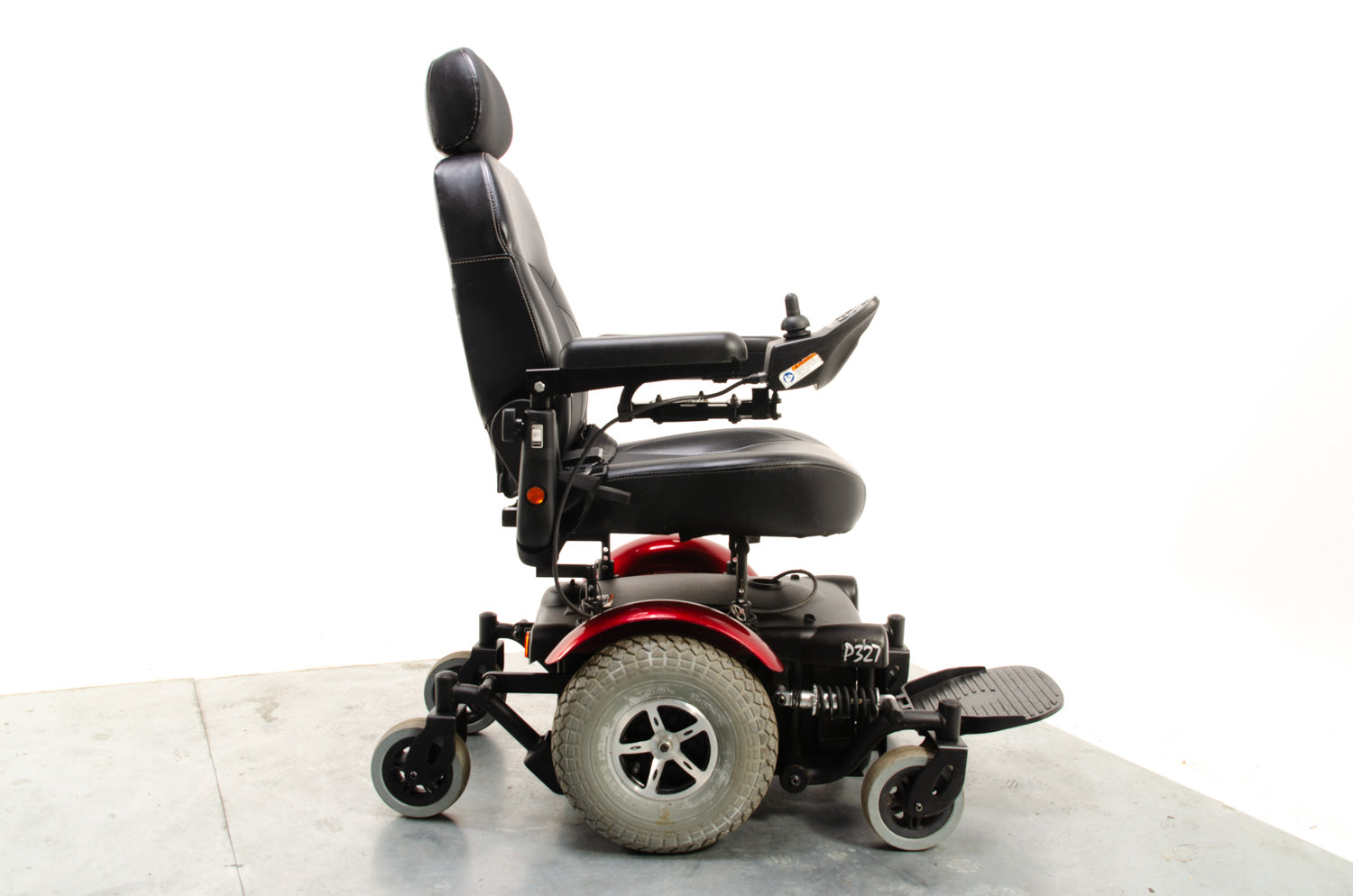 Rascal P327 Used Powerchair Electric Mobility Wheelchair Red 4mph MWD 13782 Secondary image