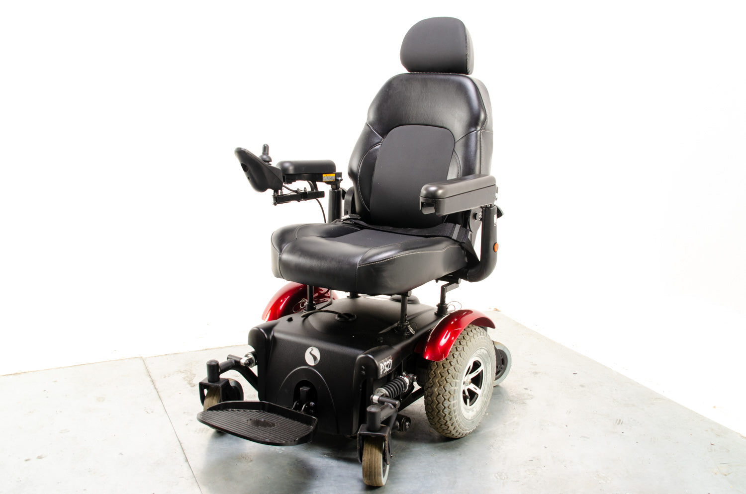 Rascal P327 Used Powerchair Electric Mobility Wheelchair Red 4mph MWD 13782