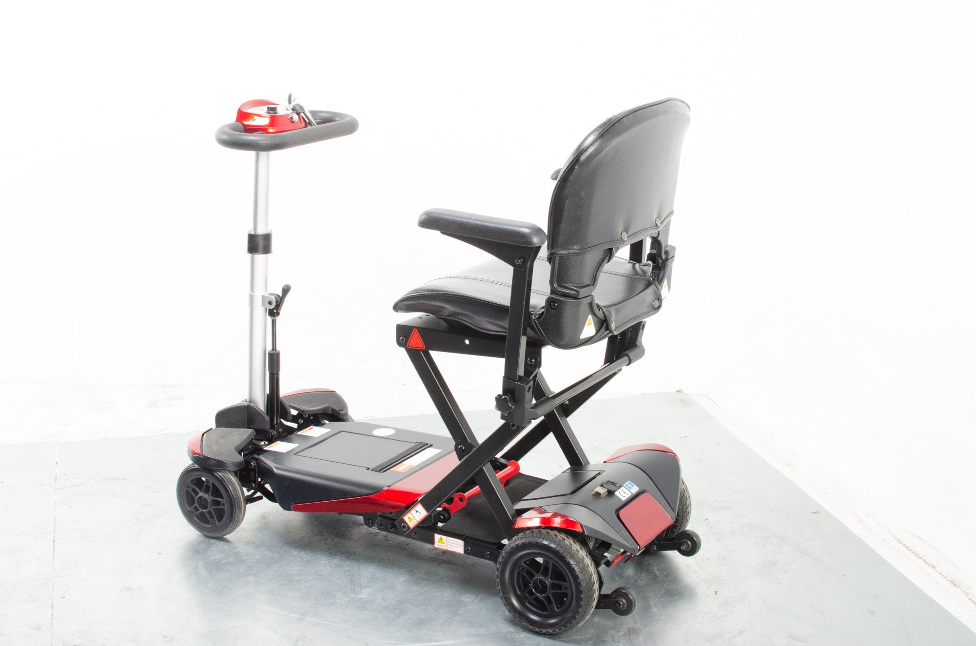 Monarch Smarti Used Remote Automatic Folding Mobility Scooter Travel Red