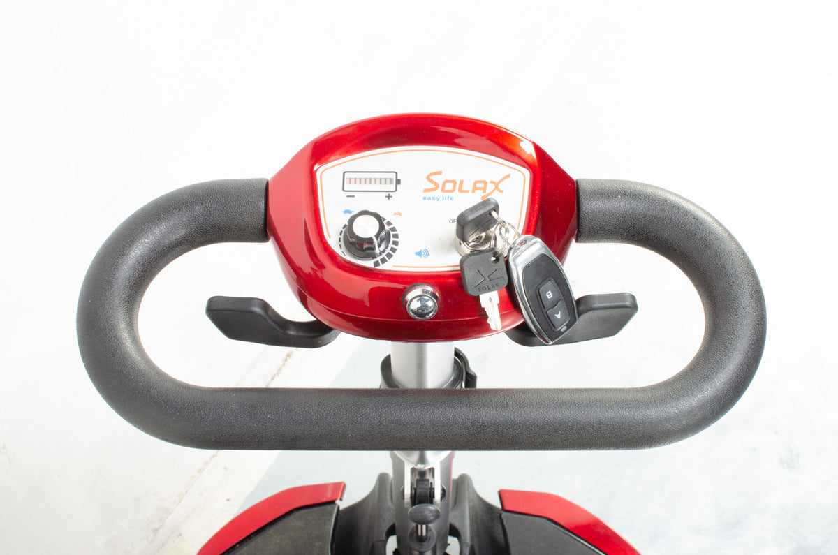 Monarch Smarti Used Remote Automatic Folding Mobility Scooter Travel Red