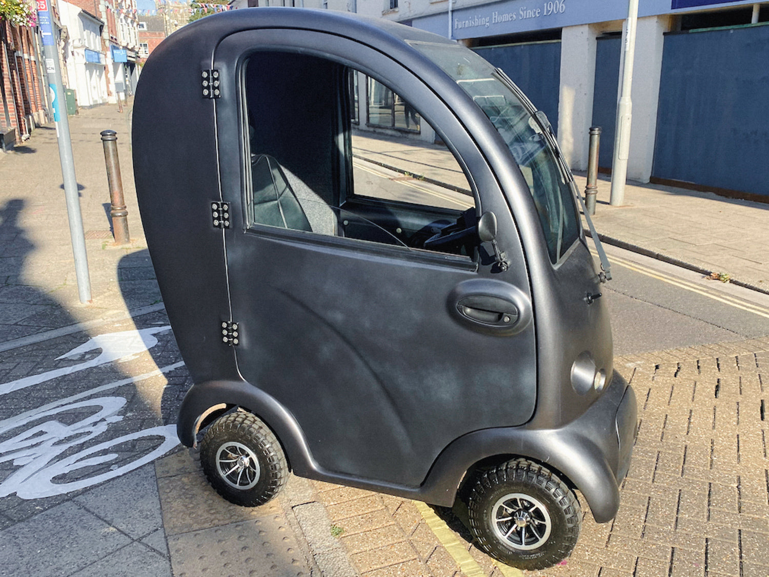 2017 Scooterpac Cabin Car MK2 8mph Class 3 Covered Mobility Scooter Grey Road Legal