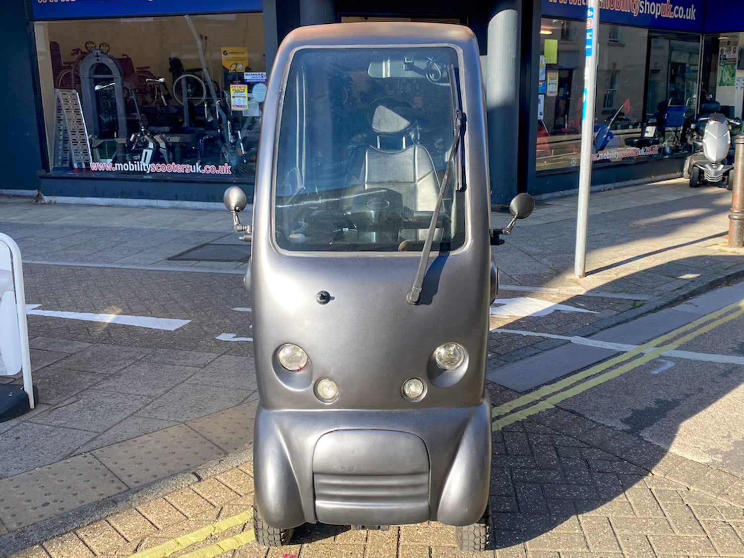 2017 Scooterpac Cabin Car MK2 8mph Class 3 Covered Mobility Scooter Grey Road Legal