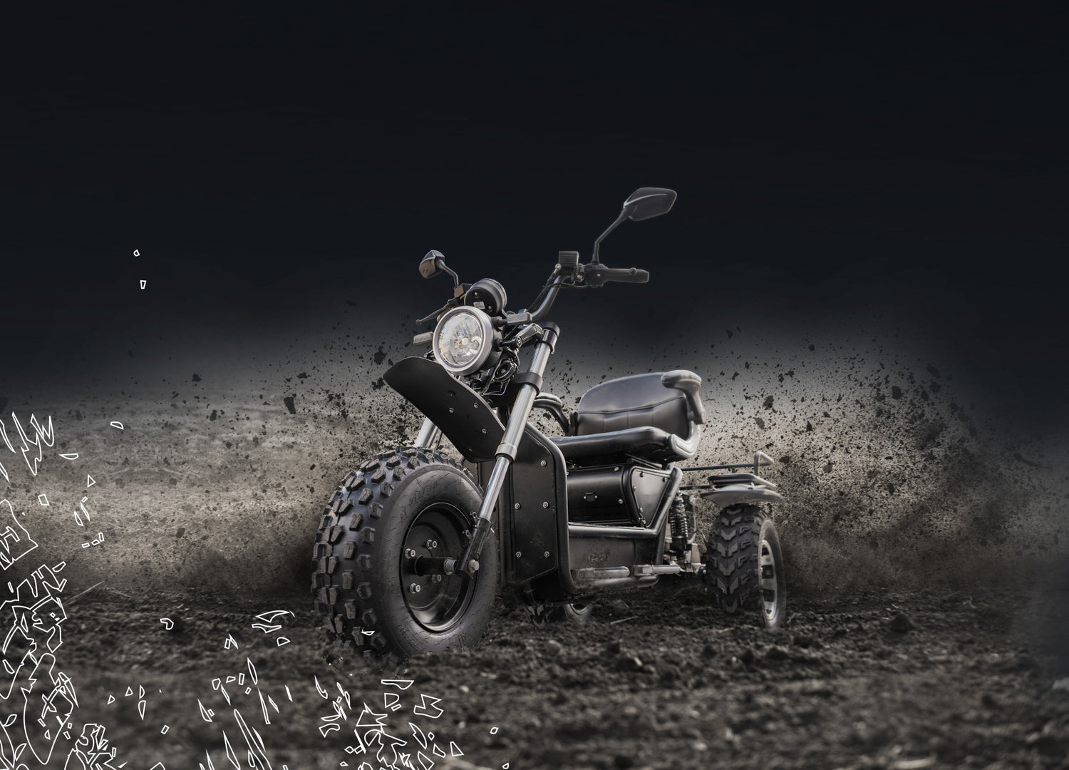 Invader Ultimate All-Terrain Off-Road All Wheel Drive Trike Mobility Scooter Road Legal