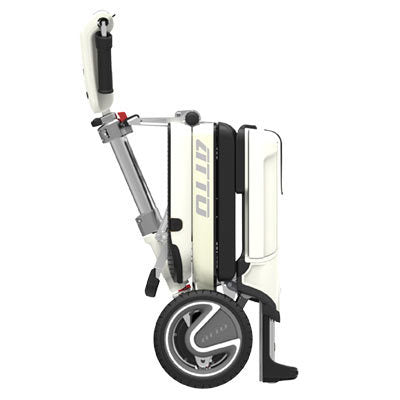 Moving Life ATTO Folding Electric Mobility Scooter Lightweight Lithium 4mph White