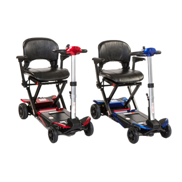 The ALL NEW SMARTI with Rear Suspension for Improved Comfort Remote Auto-Folding Travel Mobility Scooter