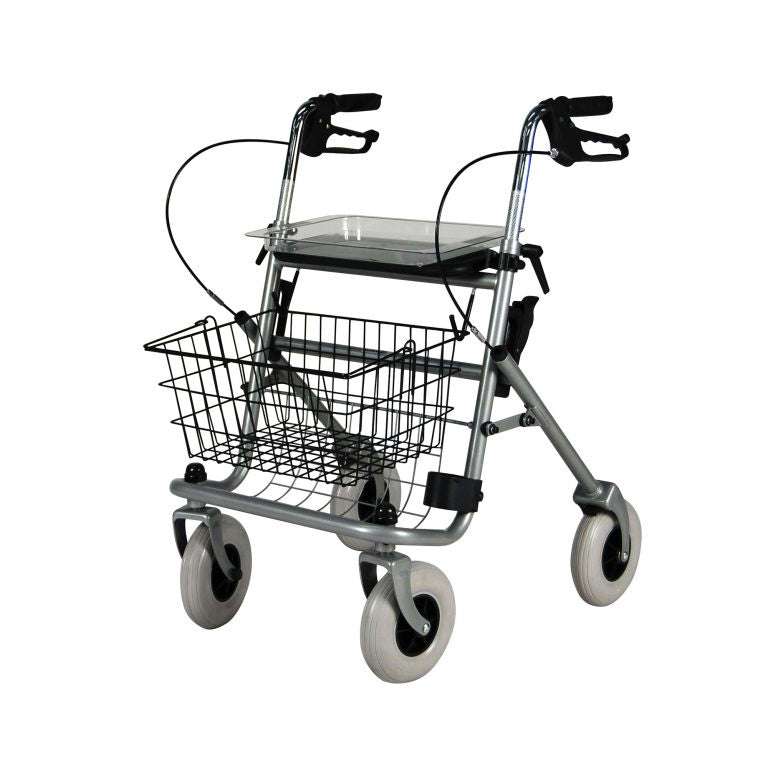Safety Walker 4 Wheel Rollator with Seat and Removable Basket Main image