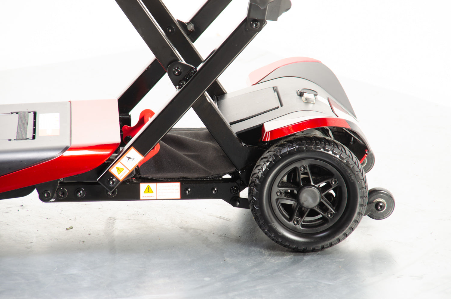 2018 Monarch Smarti 4mph Remote Auto Folding Mobility Scooter in Red