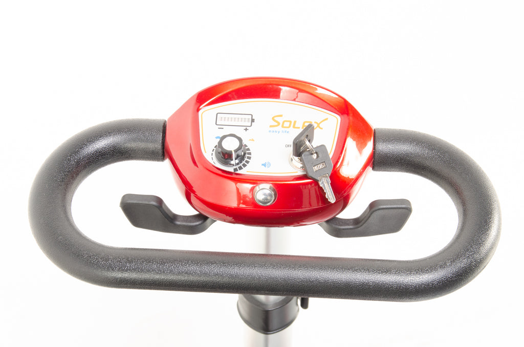 2018 Monarch Smarti 4mph Remote Auto Folding Mobility Scooter in Red