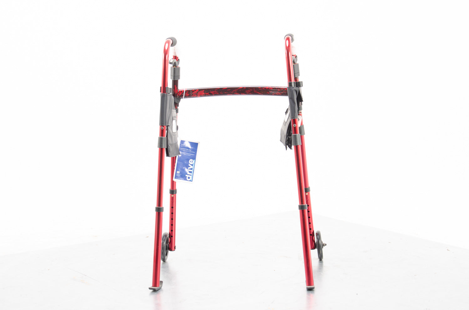 Ready Set Go Deluxe Folding Walker with Carry Bag Mobility Frame 2 Wheels