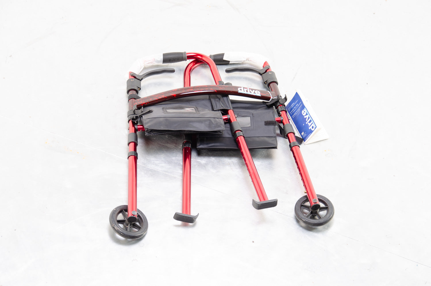 Ready Set Go Deluxe Folding Walker with Carry Bag Mobility Frame 2 Wheels