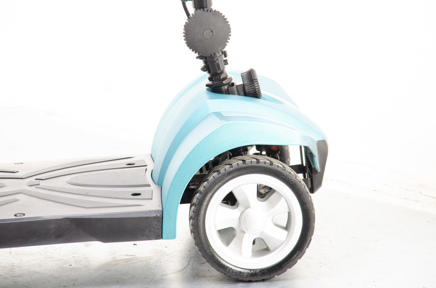 2019 Rascal Veo Sport 4mph Transportable Electric Mobility Boot Scooter with Suspension in Aquamarine