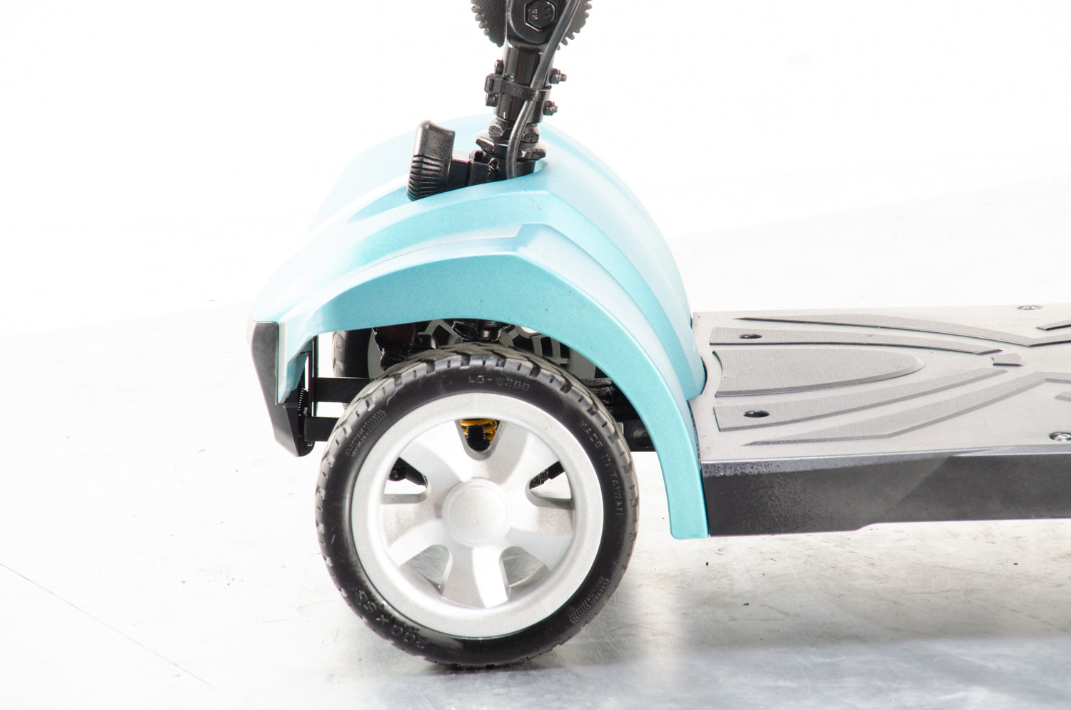 2019 Rascal Veo Sport 4mph Transportable Electric Mobility Boot Scooter with Suspension in Aquamarine