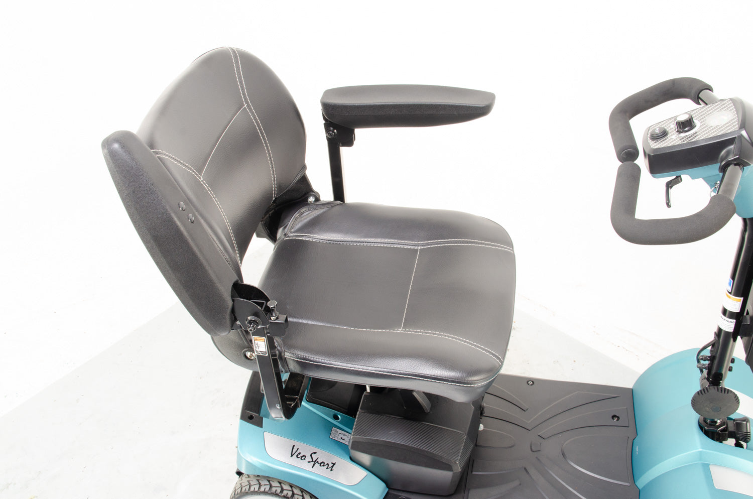 2019 Rascal Veo Sport 4mph Transportable Electric Mobility Boot Scooter with Suspension in Aquamarine Secondary image