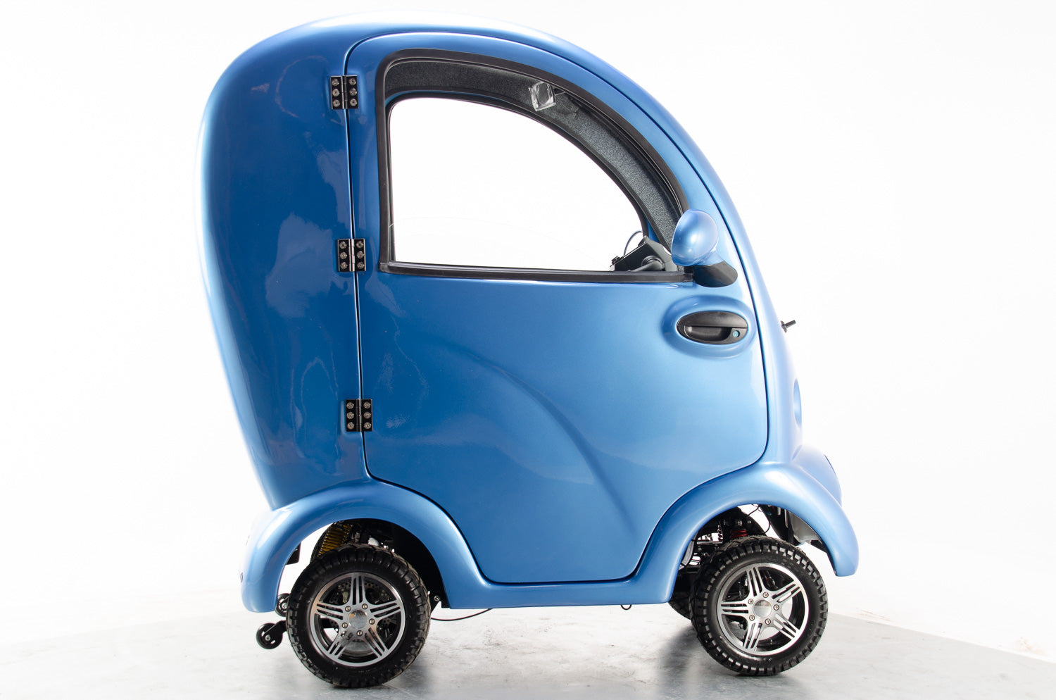 New Cabin Car Mk2 from Scooterpac Large 4 Wheel Covered Scooter Car 8mph Class 3 Road Legal in Blue