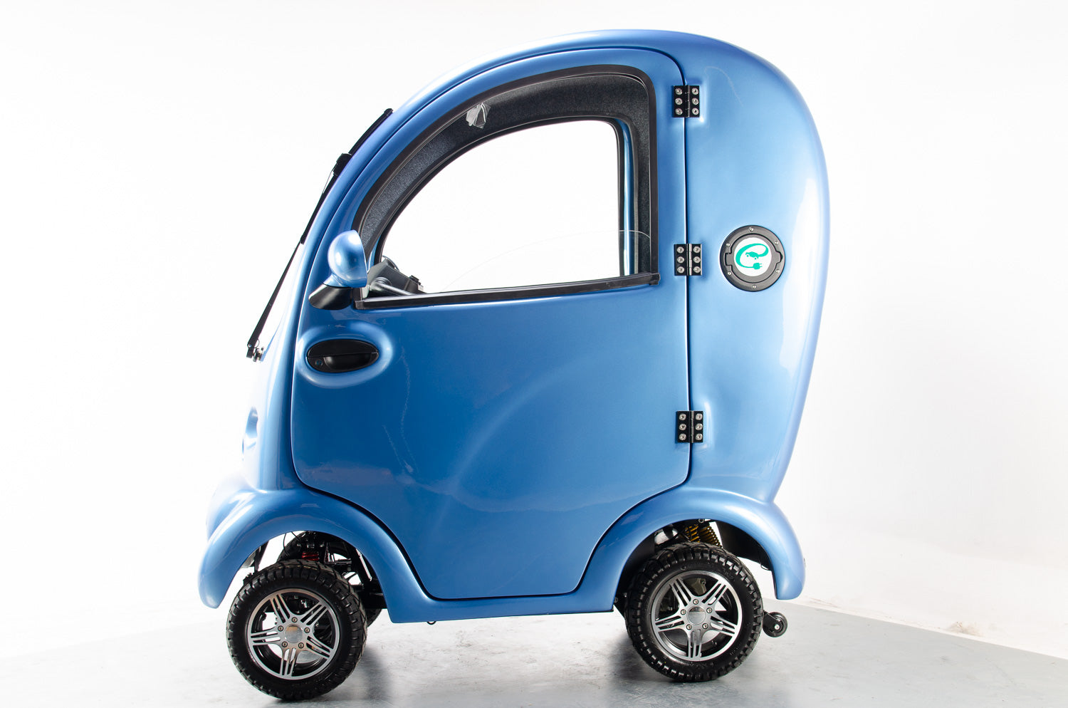 New Cabin Car Mk2 from Scooterpac Large 4 Wheel Covered Scooter Car 8mph Class 3 Road Legal in Blue