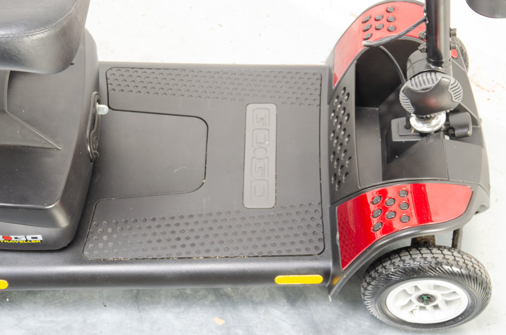 2016 Pride Go-Go Elite Traveller 4mph Transportable Mobility Boot Scooter in Red
